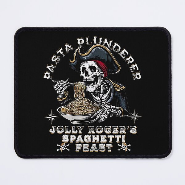Item preview, PASTA PLUNDERER - PIRATE EATING SPAGHETTI - HALLOWEEN designed and sold by justyna-s28.