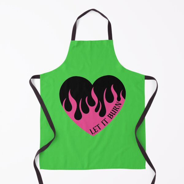 Item preview, let it burn anarchist punk heart on fire pink flames designed and sold by Alyn8.