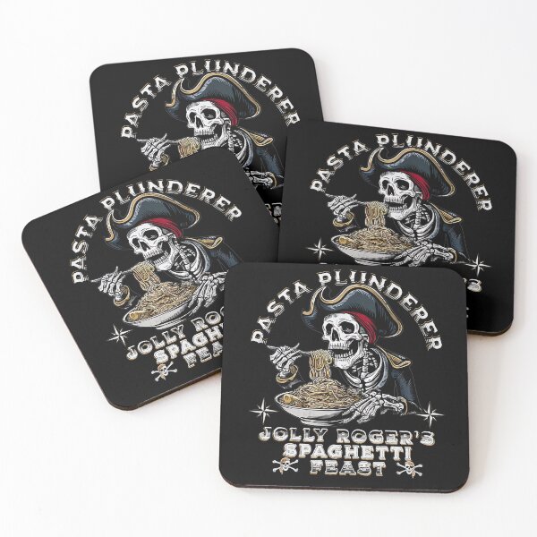 Item preview, PASTA PLUNDERER - PIRATE EATING SPAGHETTI - HALLOWEEN designed and sold by justyna-s28.