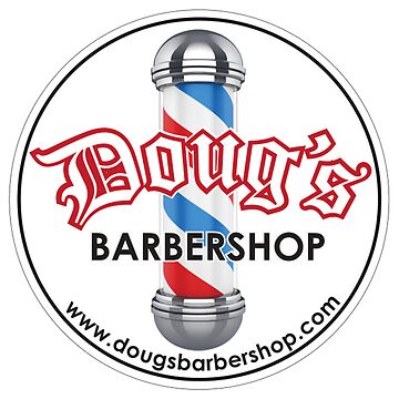Artwork thumbnail, Doug's Barbershop Logo Magnet by DougsBarbershop