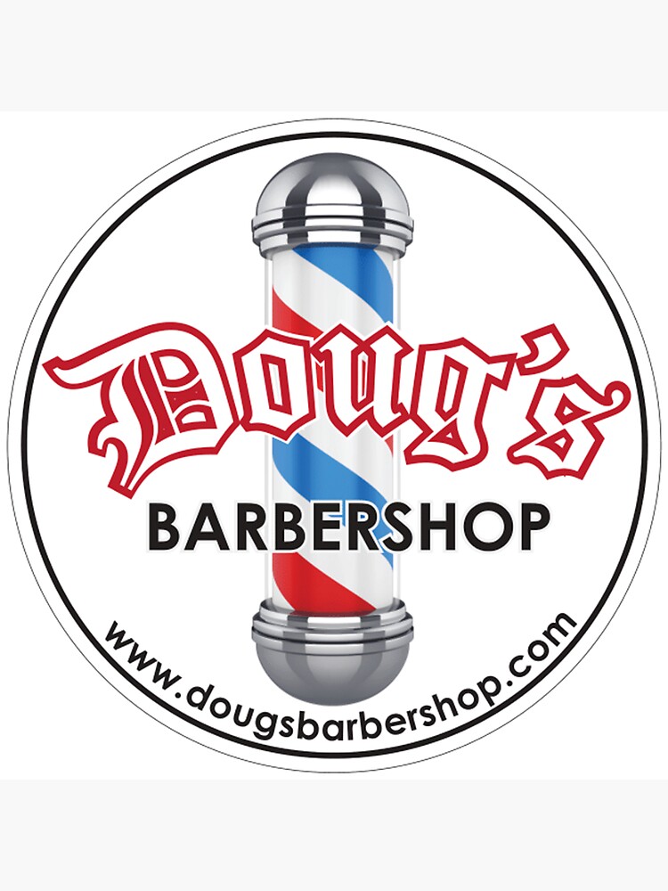 Thumbnail 3 of 3, Magnet, Doug's Barbershop Logo Magnet designed and sold by DougsBarbershop.