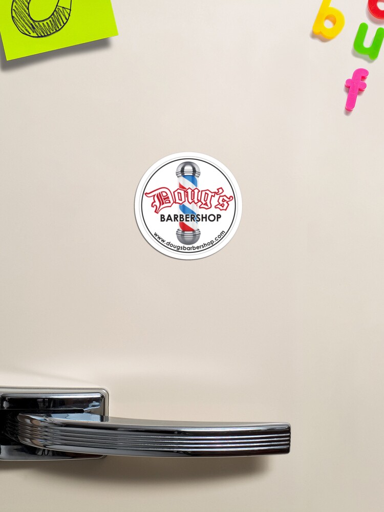 Thumbnail 1 of 3, Magnet, Doug's Barbershop Logo Magnet designed and sold by DougsBarbershop.