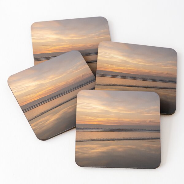 Item preview, Vibrant Sunset Reflections on Westward Ho Beach designed and sold by twymanphoto.