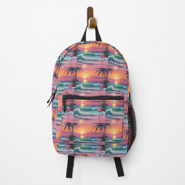 Item preview, Flamingo on a Tropical Pink Beach  designed and sold by BougieSouthern.