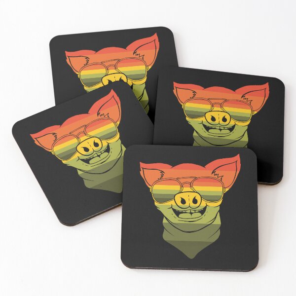 Item preview, Cool Pig Retro Funny Pig Lover Farmer Retro  designed and sold by smartrocket.