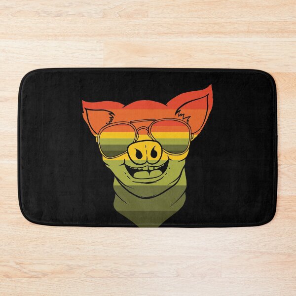 Item preview, Cool Pig Retro Funny Pig Lover Farmer Retro  designed and sold by smartrocket.