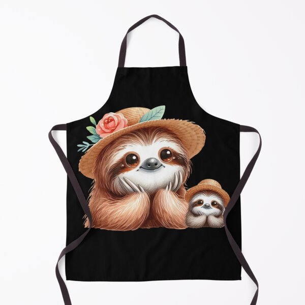 Item preview, Cute Baby Sloth with Mom in Hats designed and sold by Amazing-Kortez.