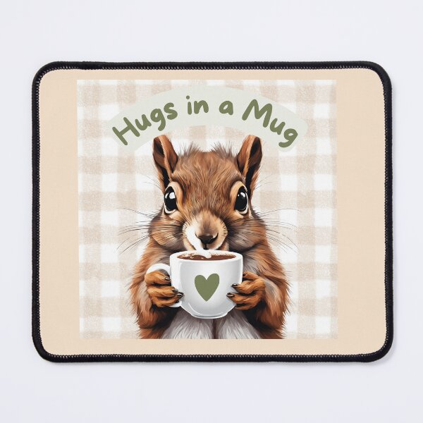 Item preview, "Hugs in a Mug" Cute Squirrel Hot Cocoa designed and sold by LemonHorse.