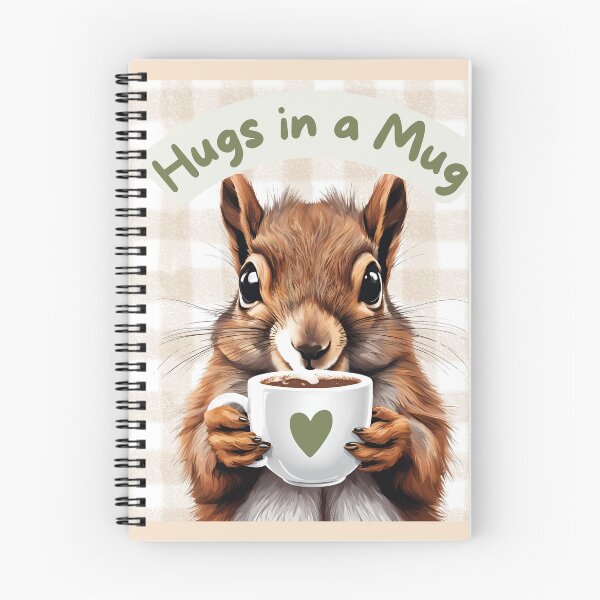 Item preview, "Hugs in a Mug" Cute Squirrel Hot Cocoa designed and sold by LemonHorse.