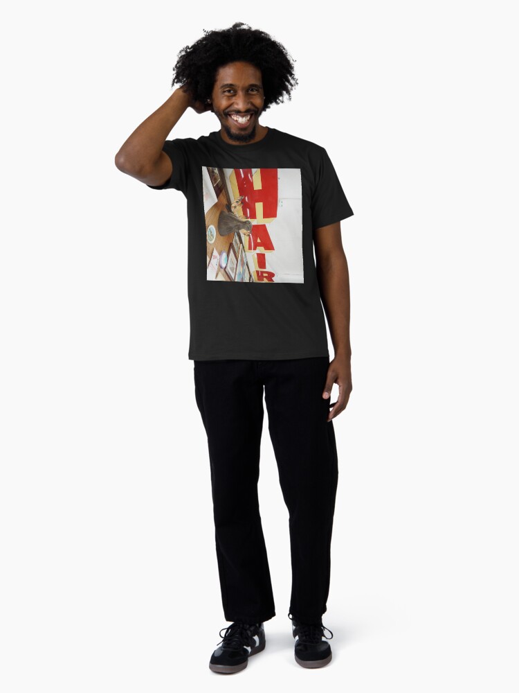 Thumbnail 3 of 4, Premium T-Shirt, Doug's Barbershop HAIR! T-shirt (Black) designed and sold by DougsBarbershop.