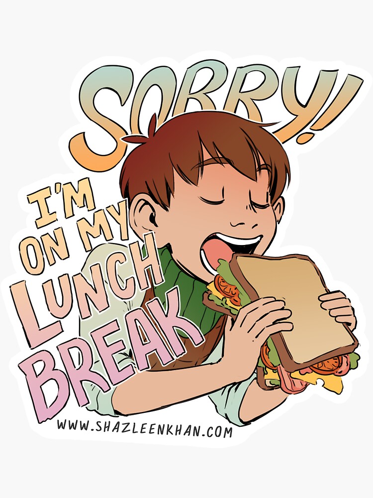 Thumbnail 3 of 3, Sticker, Worker's Rights Chilchuck : Lunch Break designed and sold by ShazleenKhan.