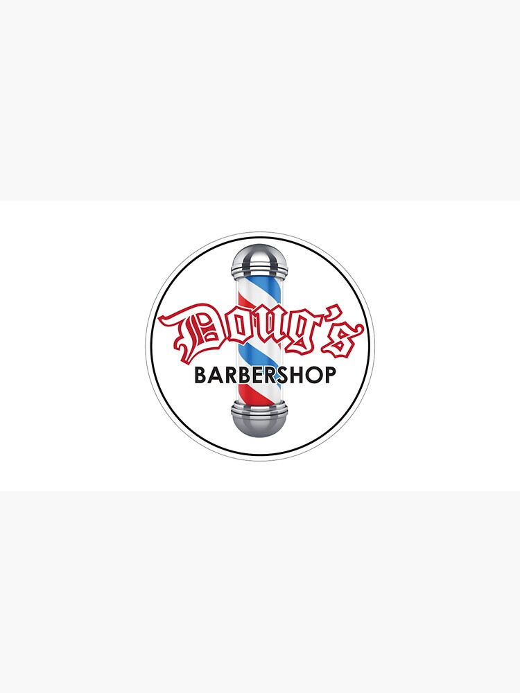 Thumbnail 7 of 7, Cap, Doug's Logo Baseball Hat (Black) designed and sold by DougsBarbershop.