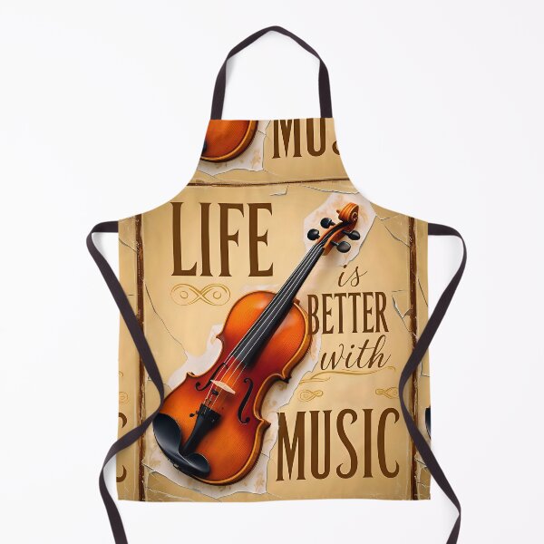 Item preview, Life Is Better With Music Violin Music Quote designed and sold by TheArtOfPat.
