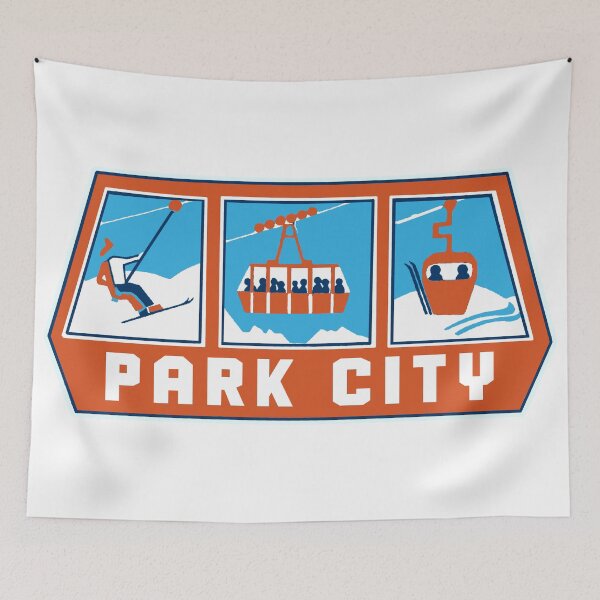 Item preview, Park City Utah Ski Decal designed and sold by Decal Mania.