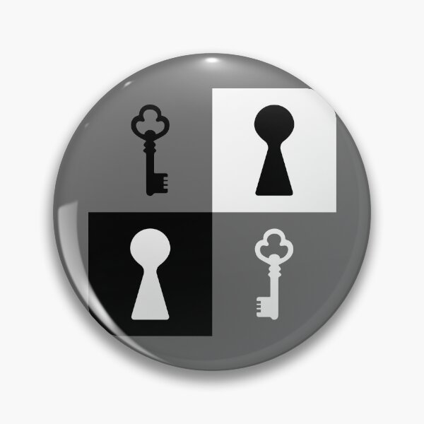 Item preview, Symmetric composition of keys and keyholes and white and black color designed and sold by ZorianArt.