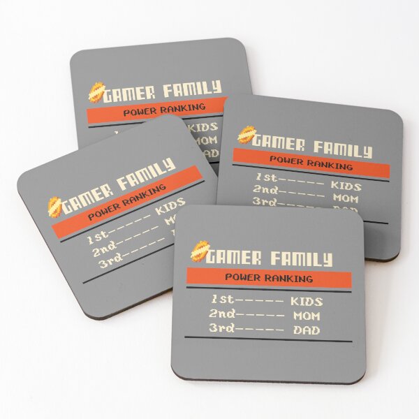 Item preview, Gamer Family Power Ranking designed and sold by Circle-Cats.