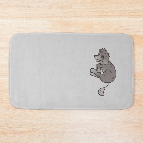 Item preview, Grey poodle side-eye designed and sold by bubblesobble.