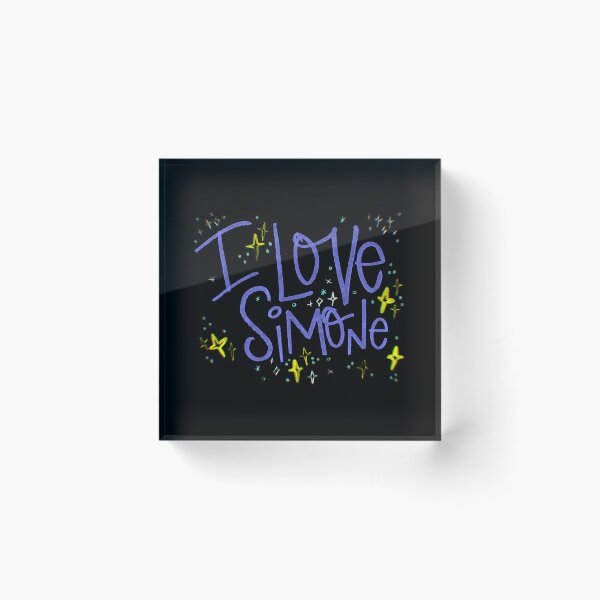 Item preview, I LOVE SIMONE NAME PURPLE designed and sold by GIVENGRACE.ART.