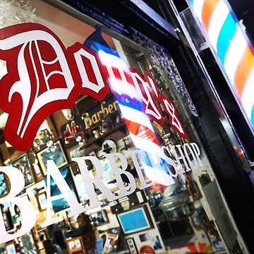 Artwork thumbnail, Doug's Barbershop Night Vibes T-shirt (Black) by DougsBarbershop