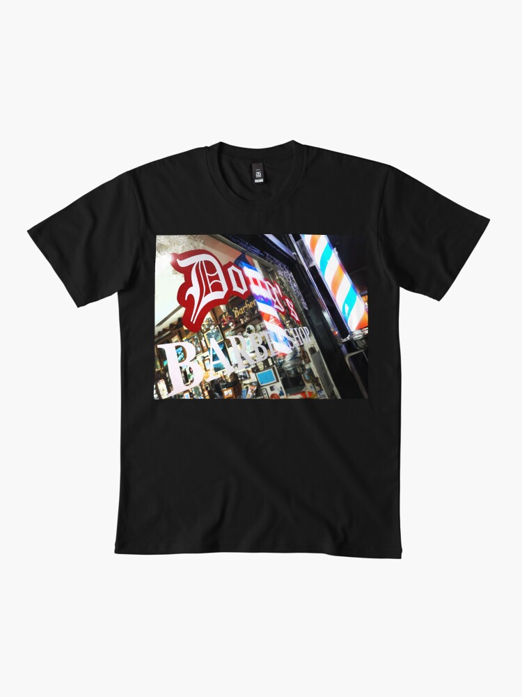 Thumbnail 2 of 4, Premium T-Shirt, Doug's Barbershop Night Vibes T-shirt (Black) designed and sold by DougsBarbershop.