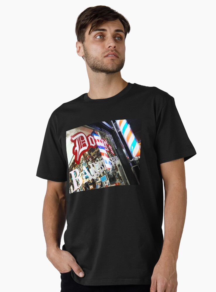 Thumbnail 1 of 4, Premium T-Shirt, Doug's Barbershop Night Vibes T-shirt (Black) designed and sold by DougsBarbershop.