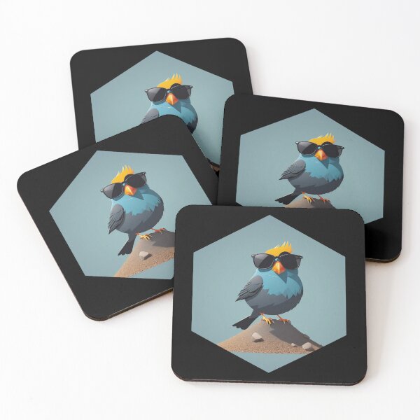 Item preview, Finch with Sunglasses designed and sold by AbsoluteA.
