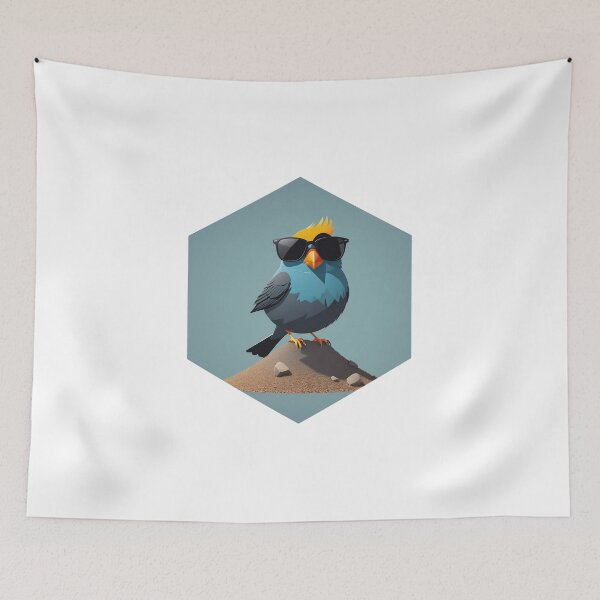 Item preview, Finch with Sunglasses designed and sold by AbsoluteA.