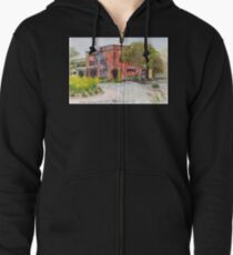 Historic Railway Hotel, Norseman, WA, Aus. Zipped Hoodie