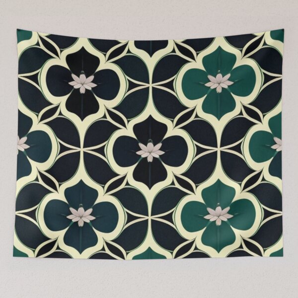 Item preview, Geometric floral design  designed and sold by Roxburylane.