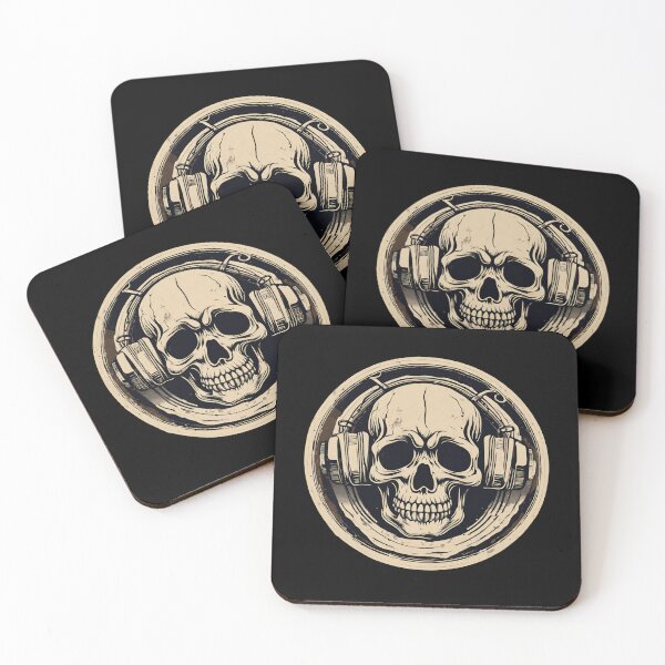 Item preview, Skull and Headphones designed and sold by MojoSpot.