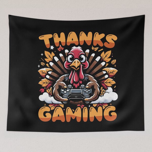 Item preview, Thanks Gaming Funny Thanksgiving Gamer Turkey designed and sold by Hananiah Merch.