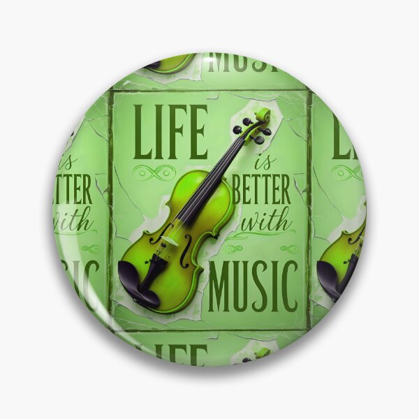 Item preview, Life Is Better With Music Violin Music Quote designed and sold by TheArtOfPat.