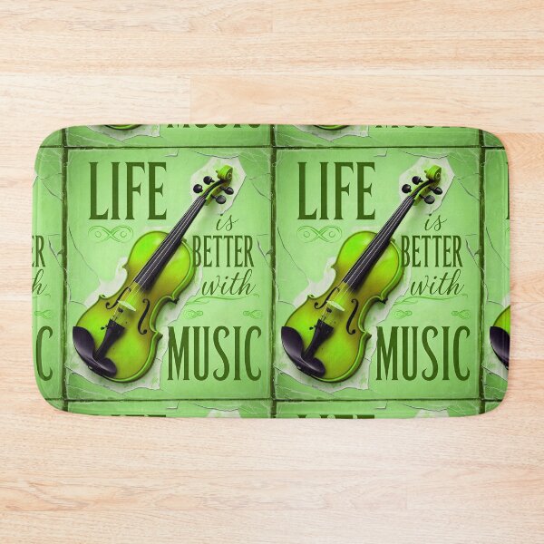 Item preview, Life Is Better With Music Violin Music Quote designed and sold by TheArtOfPat.