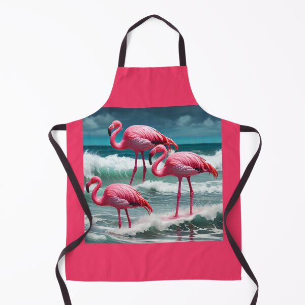 Item preview, Beautiful Pink Flamingos in the Surf designed and sold by BougieSouthern.