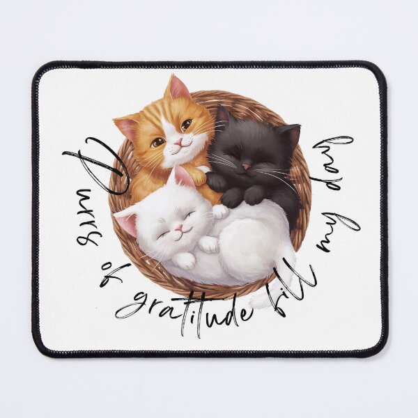 Item preview, Purrs of gratitude fill my day designed and sold by Tajdi.