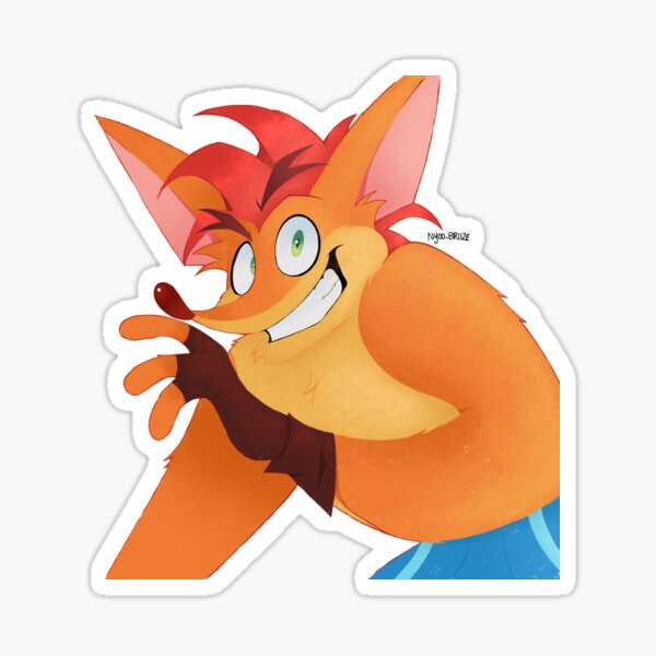 Vista previa del artículo con la obra «bandicoot choque», diseñado y vendido por Nyoobriize.
