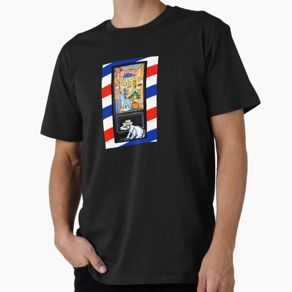 Doug's Barbershop Mural T-shirt (Black) Premium T-Shirt
