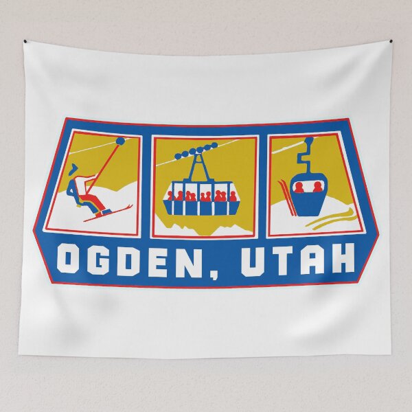 Item preview, Ogden Utah Ski Decal designed and sold by Decal Mania.