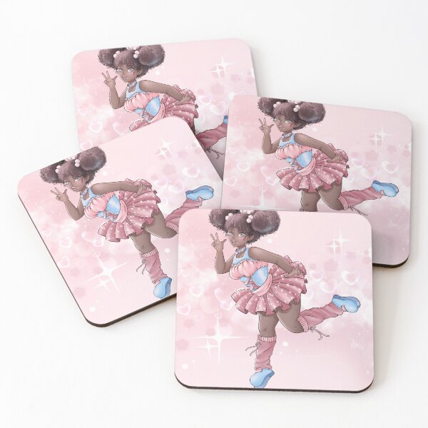 Item preview, Cute Coquette Magical Girl in Pink Tutu designed and sold by HoneyLoveCity.