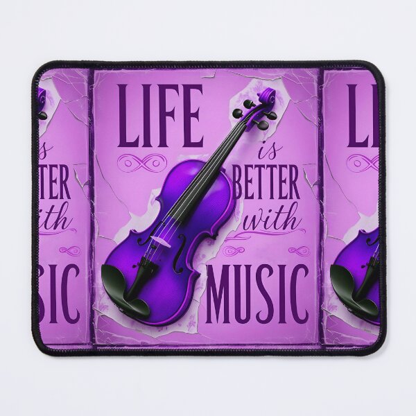 Item preview, Life Is Better With Music Violin Music Quote designed and sold by TheArtOfPat.