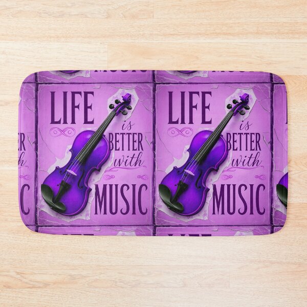 Item preview, Life Is Better With Music Violin Music Quote designed and sold by TheArtOfPat.
