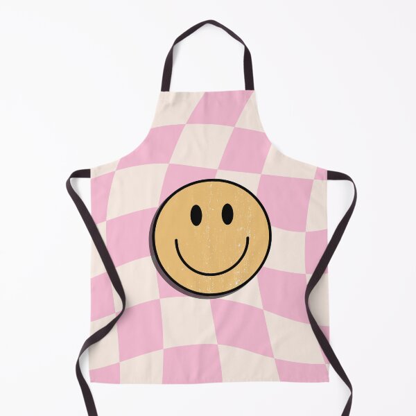 Item preview, Happy Face Plaid Groovy Pink Smiley Face Retro designed and sold by Caylen03.