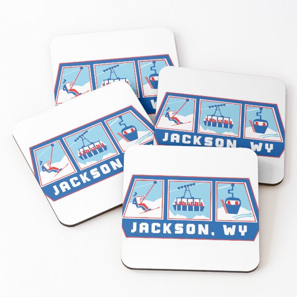 Item preview, Jackson Wyoming Ski Decal designed and sold by Decal Mania.