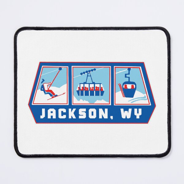 Item preview, Jackson Wyoming Ski Decal designed and sold by Decal Mania.
