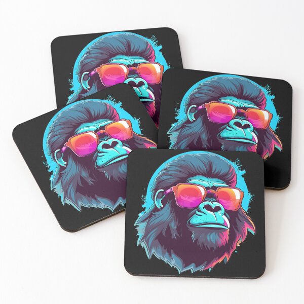 Item preview, Summer Colorful Cartoon Cool Gangsta Gorilla With Shades designed and sold by Leonardo Palumbo.