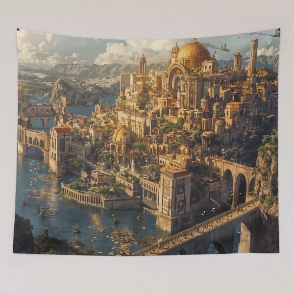 Item preview, Majestic Oasis: The Splendid City by the Sea designed and sold by oanaunciuleanu.
