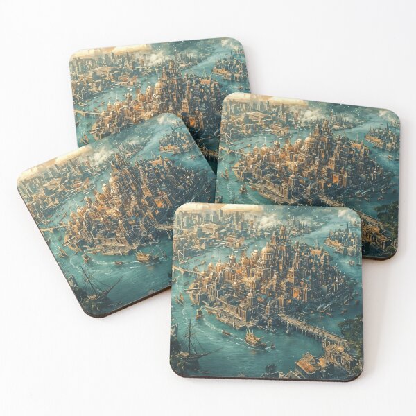 Item preview, Majestic Oasis: The Splendid City by the Sea designed and sold by oanaunciuleanu.