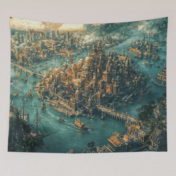 Item preview, Majestic Oasis: The Splendid City by the Sea designed and sold by oanaunciuleanu.