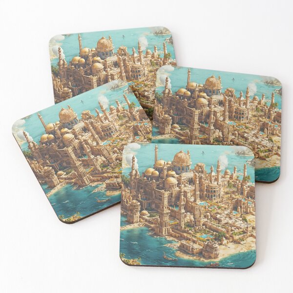 Item preview, Majestic Oasis: The Splendid City by the Sea designed and sold by oanaunciuleanu.