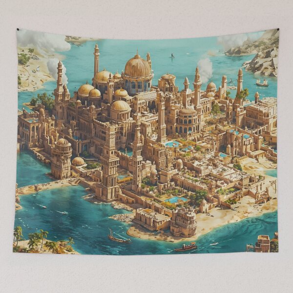 Item preview, Majestic Oasis: The Splendid City by the Sea designed and sold by oanaunciuleanu.